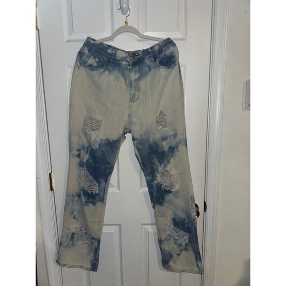 boy friend Distressed Denim Jeans size XXL - Picture 1 of 7